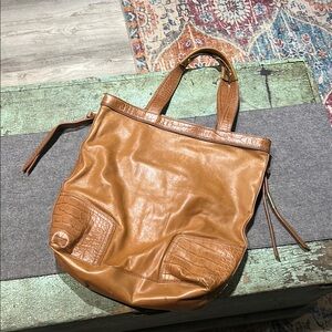 Foley + Corinna Brown Textured Tote